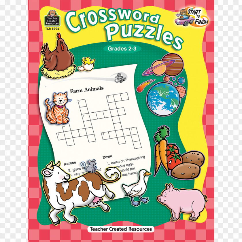 3rd Grade Writing Notebook Covers Crossword Learning Puzzle Education Toy PNG
