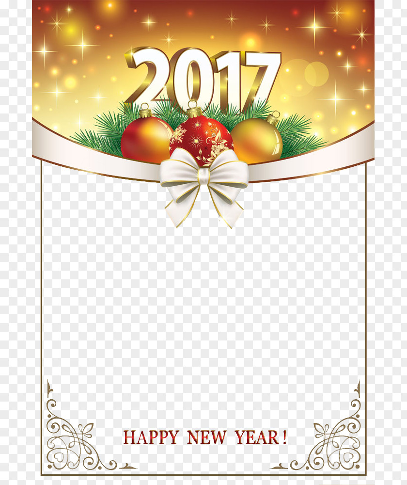 Christmas Golden Buckle Creative HD Free New Year's Day Illustration PNG