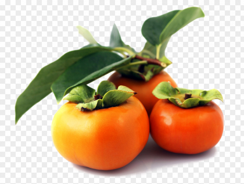 Persimmon And Leaves Bell Pepper Eating Fruit Sweetness PNG