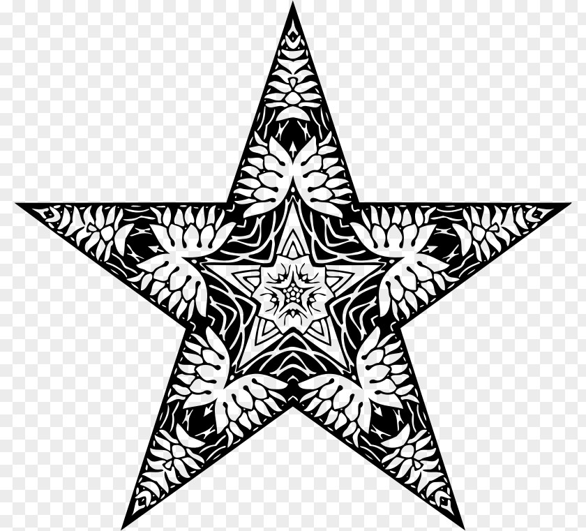 Star Decorative Pattern Nautical Clip Art PNG