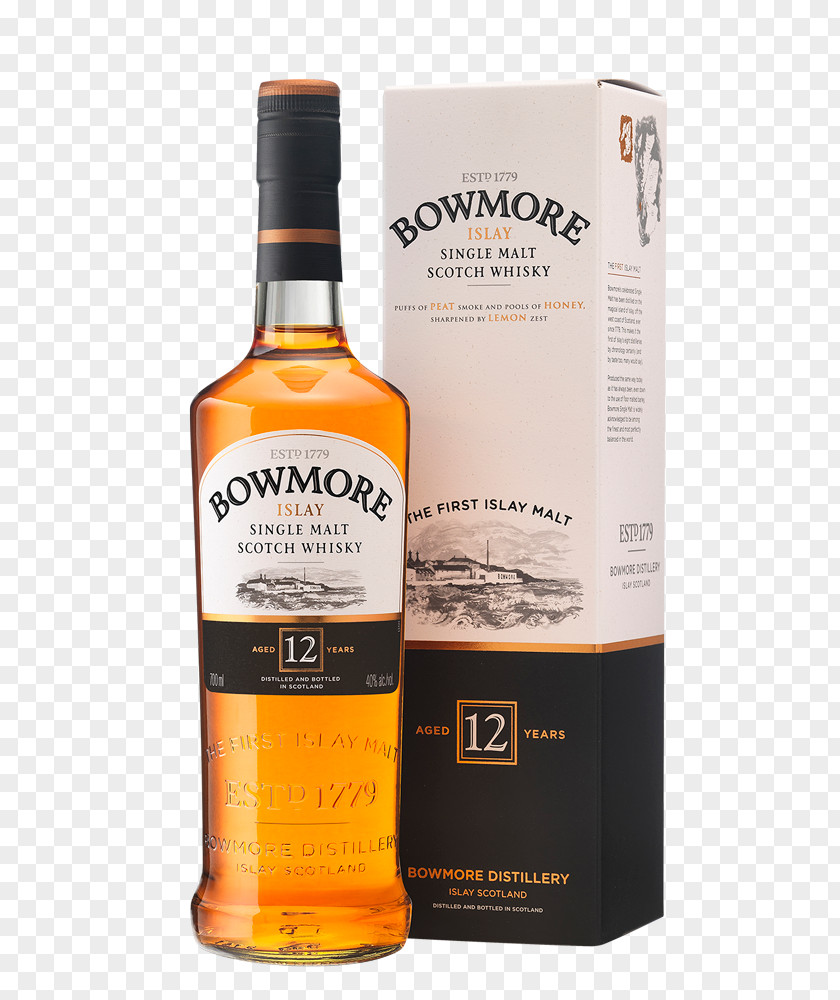 Vodka Packaging Bowmore Whiskey Single Malt Scotch Whisky PNG