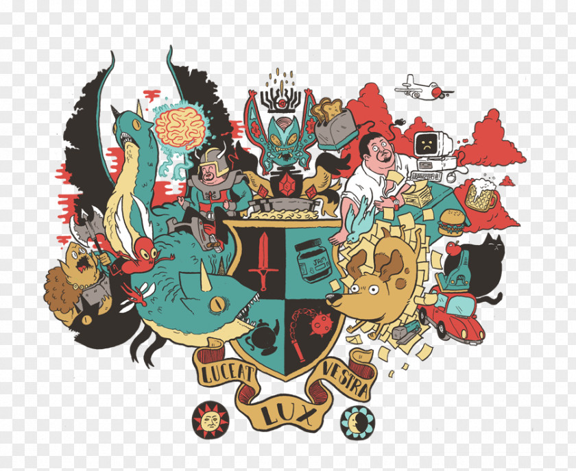 Cartoon Coat Of Arms Crest Art PNG