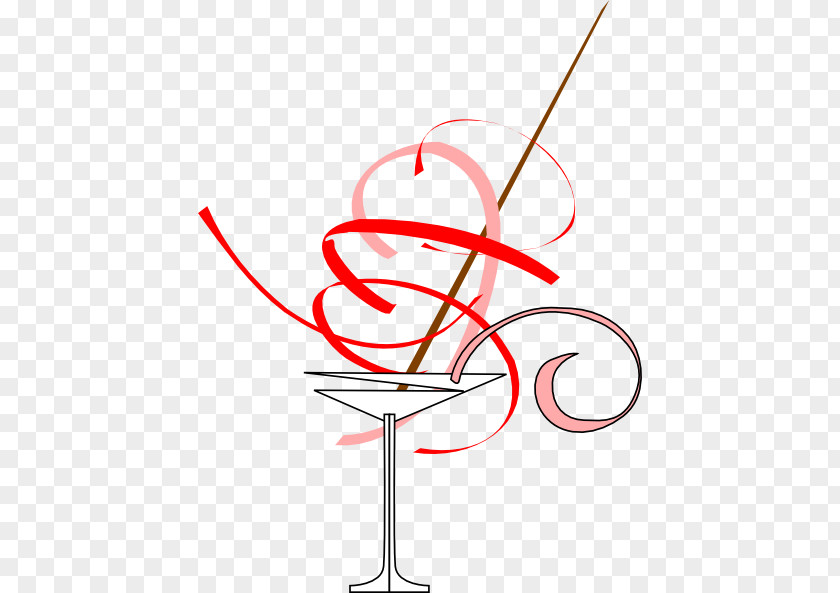 Cartoon Martini Glass Cocktail Candy Cane Clip Art PNG