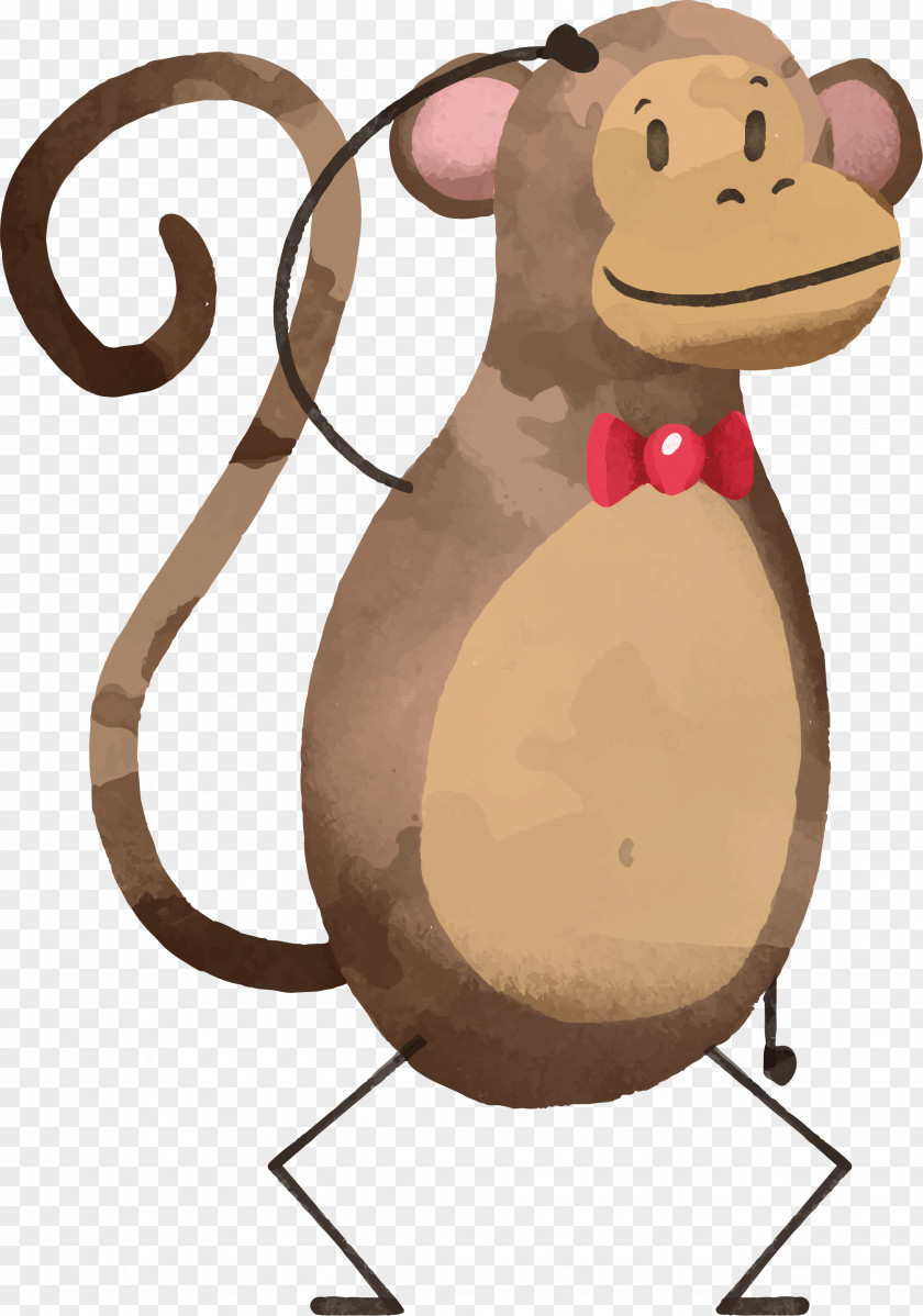 Hand Scratching Monkey Euclidean Vector PNG