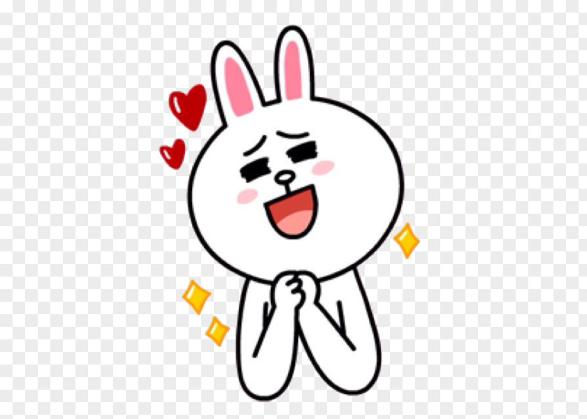 LINE CONY Sticker Emoticon PNG