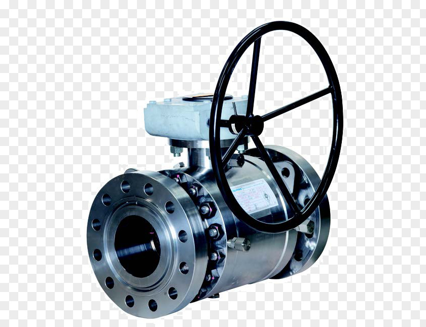 Oil And Gas Ball Valve Trunnion Flange Control Valves PNG