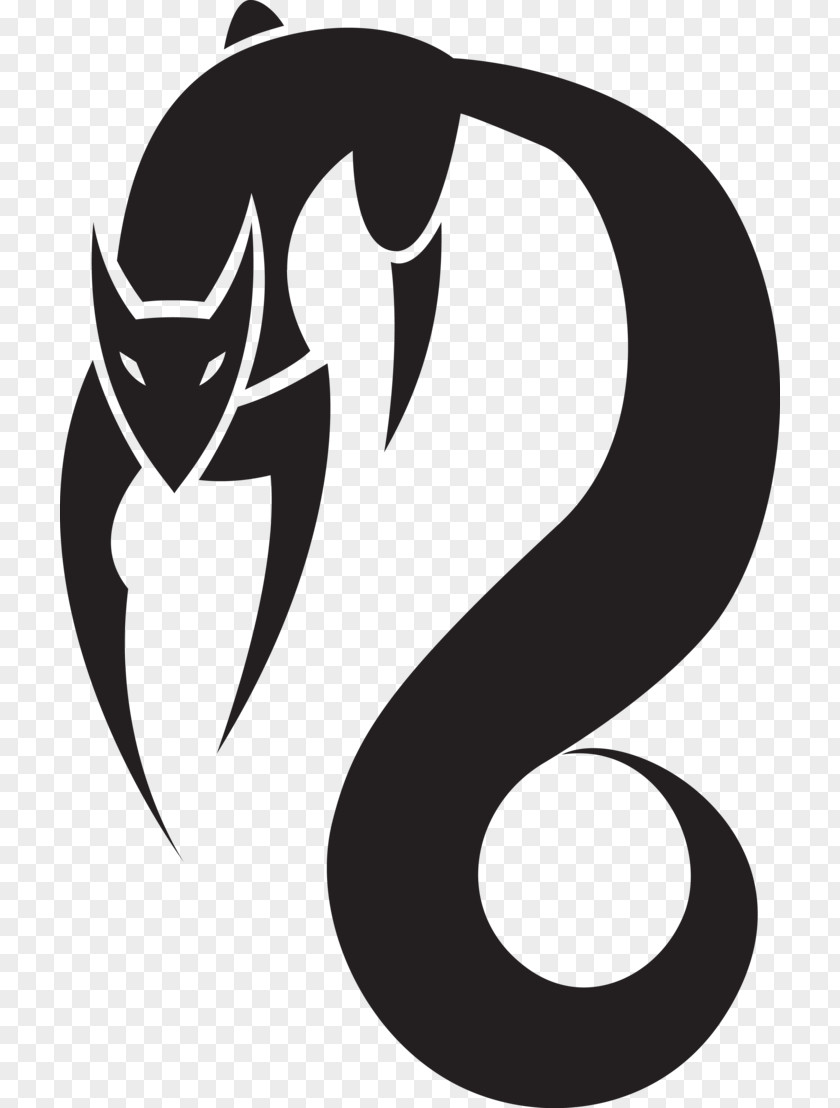 Star Fox Symbol Logo Black And White PNG