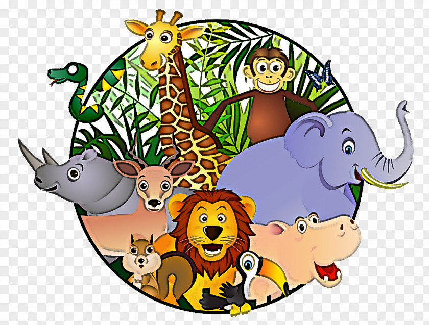 Animal Figure Jungle Cartoon Wildlife PNG