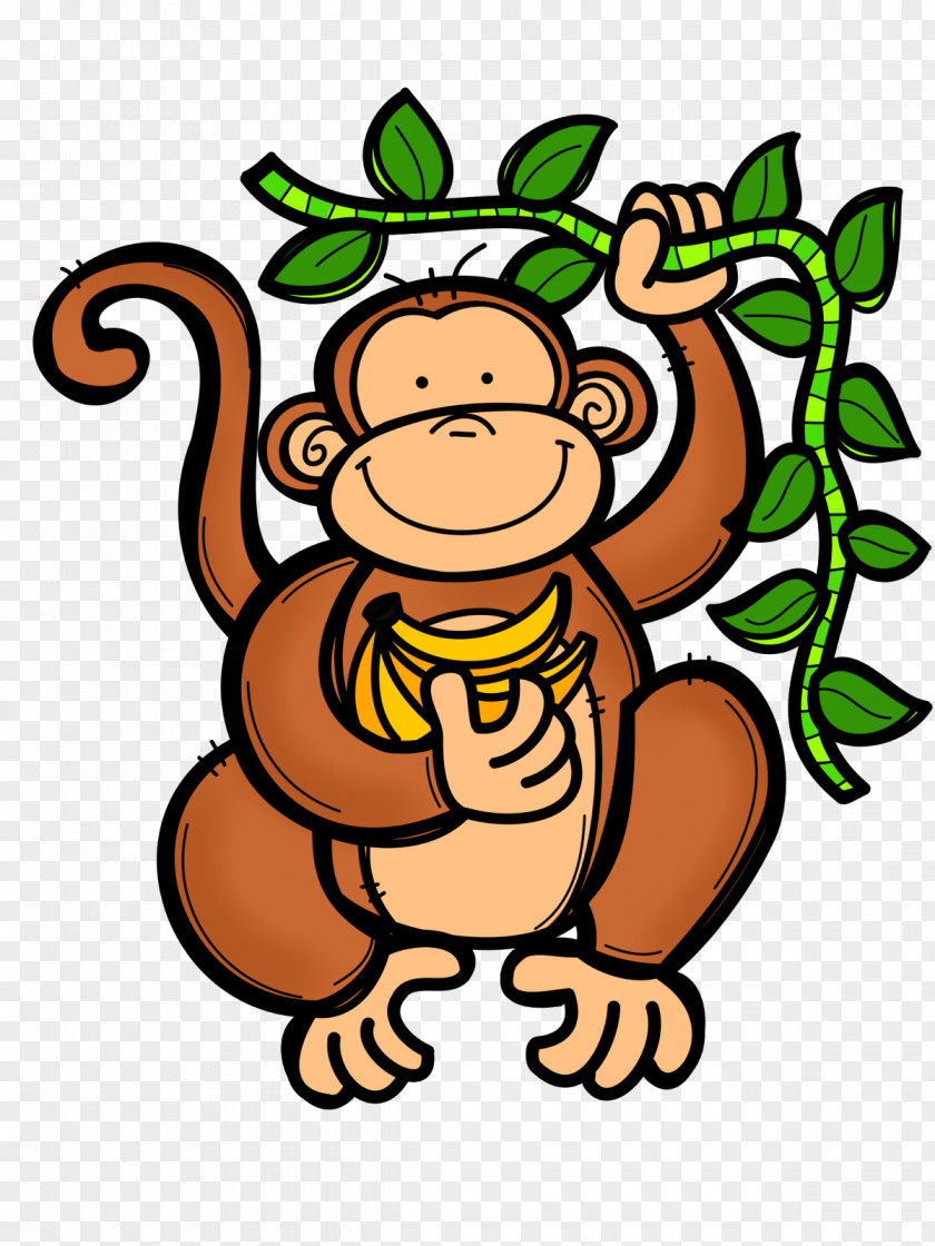 Creative Monkey School Education Teacher Game Color PNG