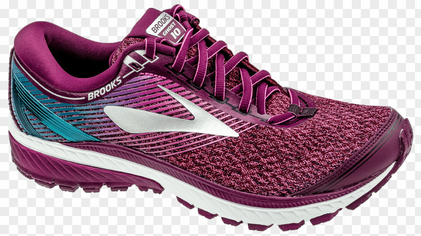 Purple Brooks Sports Sneakers Shoe Coral PNG