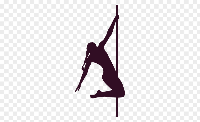 Silhouette Pole Dance Drawing PNG