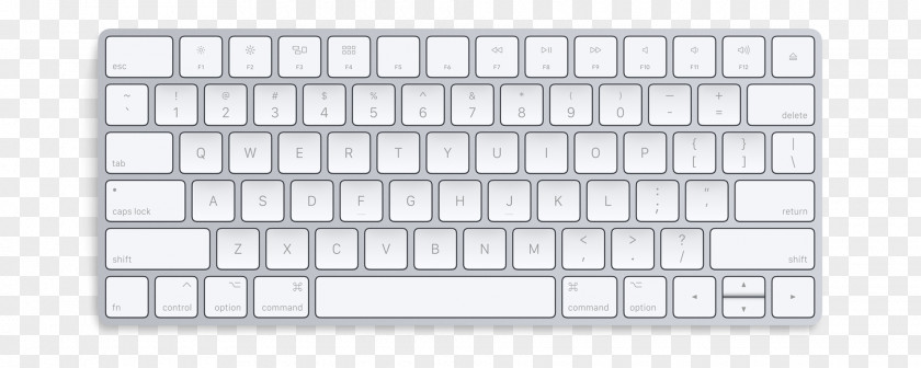 Black And White Keyboard Computer Magic Trackpad Mouse PNG