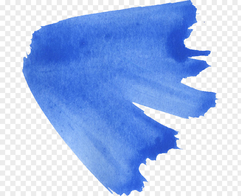 Blue Watercolor Electric Azure Painting Cobalt PNG