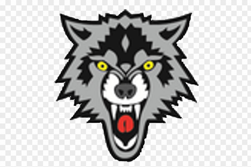 Design Gray Wolf Logo Graphic PNG