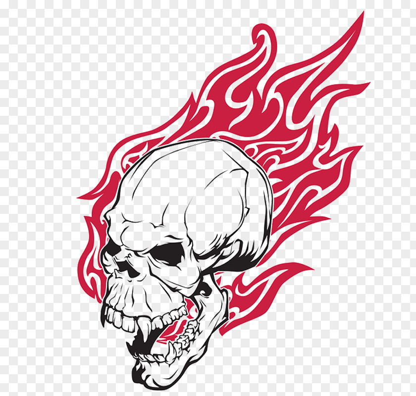 Flame Skeleton PNG