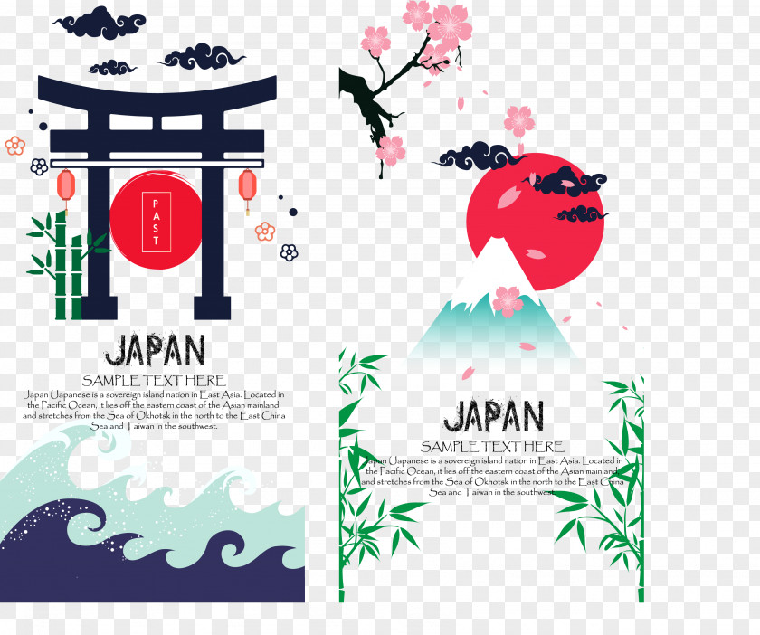 Japanese Decorative Elements Japan Graphic Design Adobe Illustrator PNG