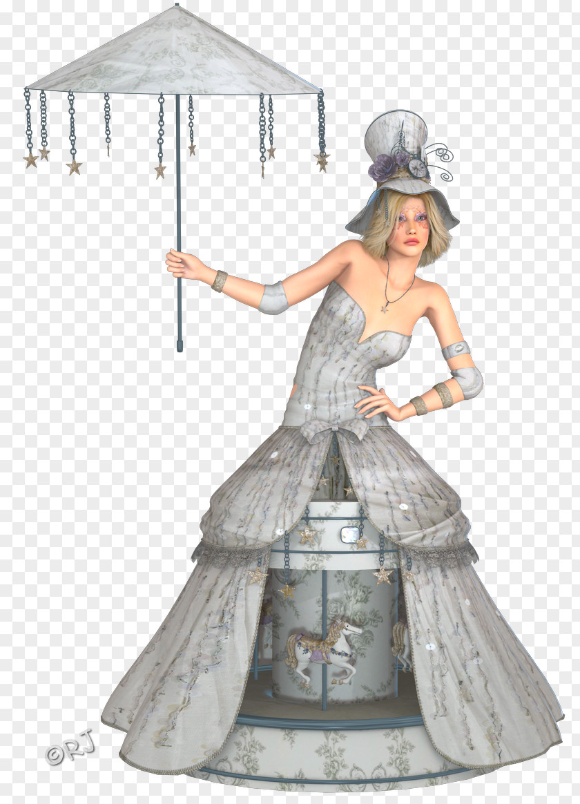 Merry-go-round Costume Design Gown PNG