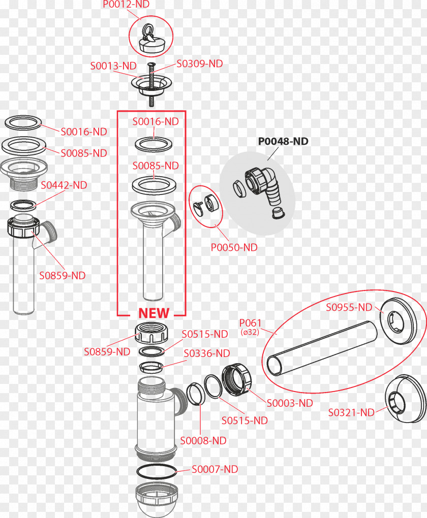 Sink Plastic Trap Jewellery Chain Waste PNG