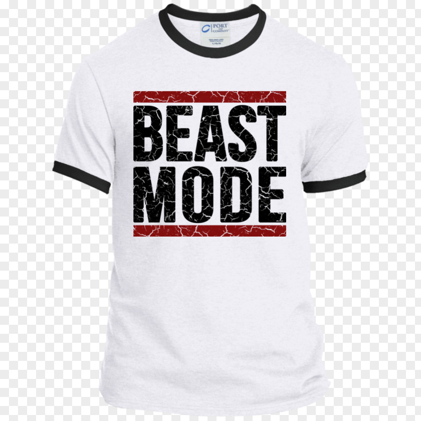 Beast Mode Ringer T-shirt Hoodie Sleeve PNG