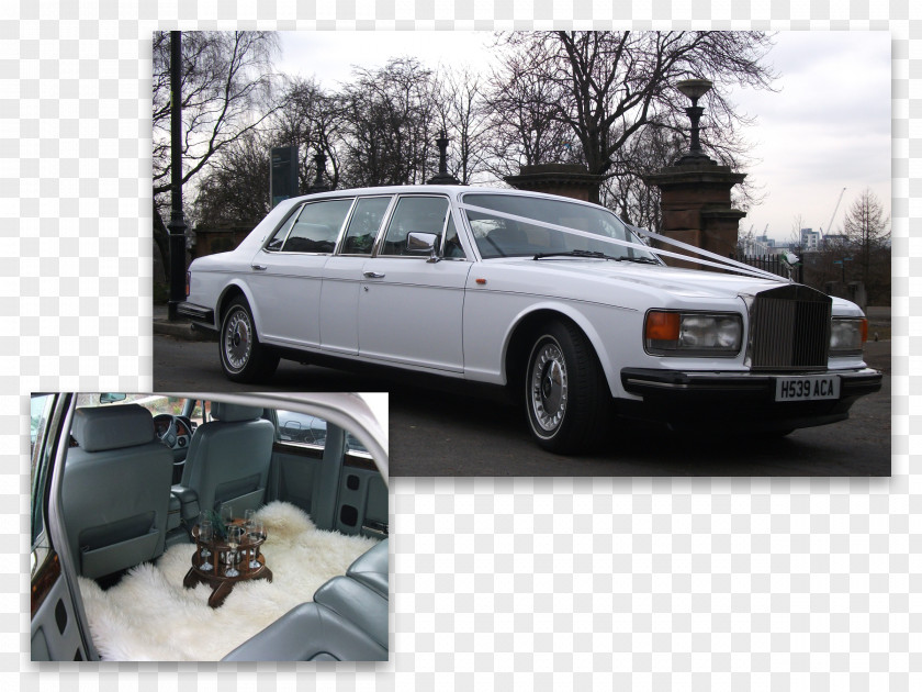 Wedding Car Rolls-Royce Silver Spirit Phantom VII Luxury Vehicle PNG