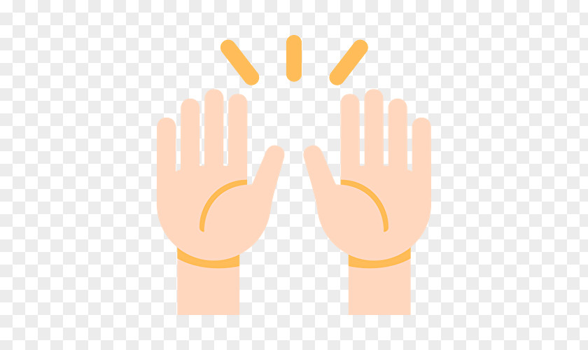 Yellow Glove Clapping Emoji PNG