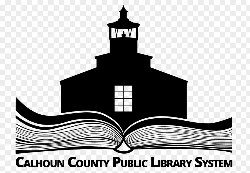 Calhoun County Office Public Library Information Logo PNG