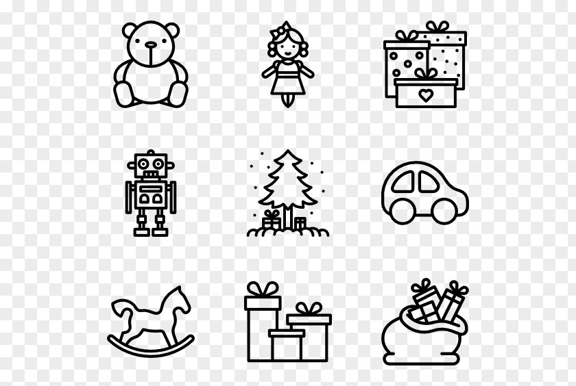 Christmas Toys Icon Design Drawing Clip Art PNG