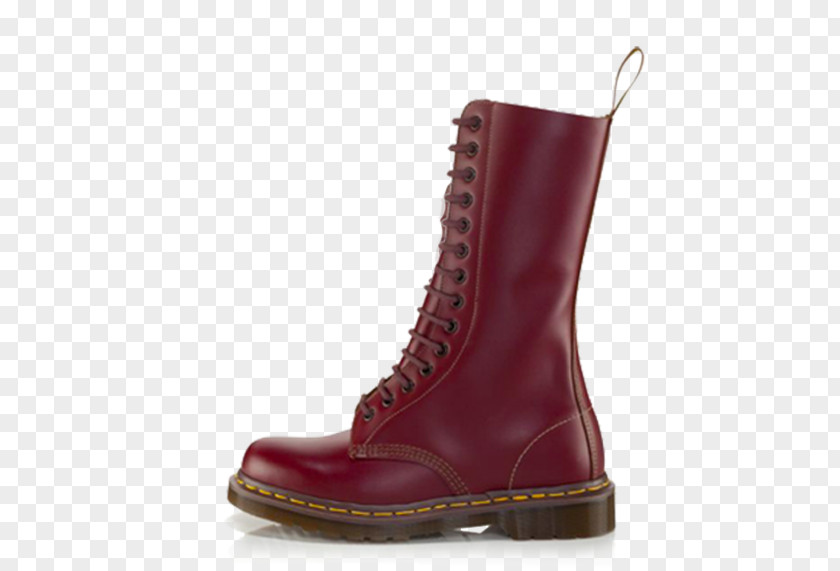Goodyear Welt Boot Dr. Martens Calf Leather Red PNG