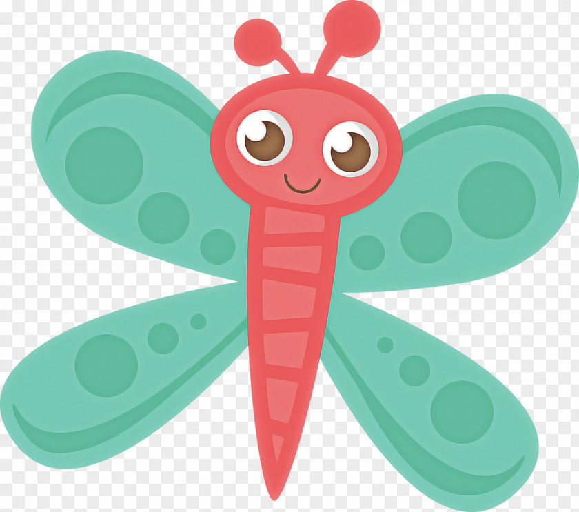 Green Pink Cartoon Insect Dragonflies And Damseflies PNG