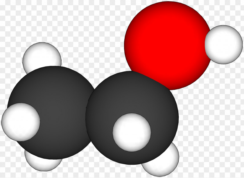 Ball Ethanol Molecule Ion Model Atom PNG
