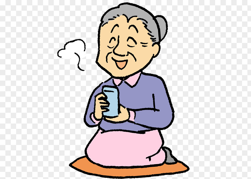 Grandmother Tea Drinking Laughter Facial Expression Face PNG