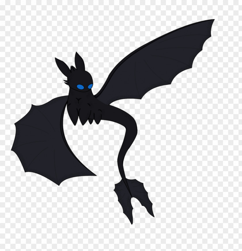 Night Fury Dragon Silhouette BAT-M PNG