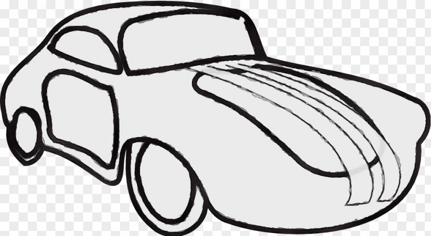 Coloring Book Vehicle Watercolor PNG