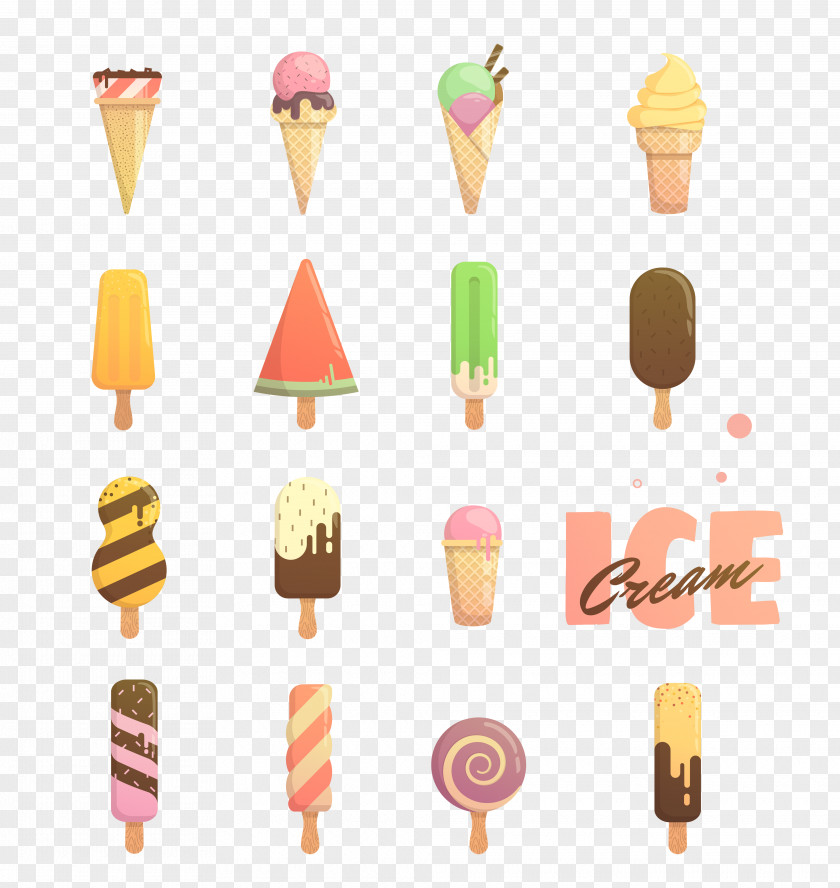Dessert Ice Cream Vector Illustration Material Pop Macaron PNG