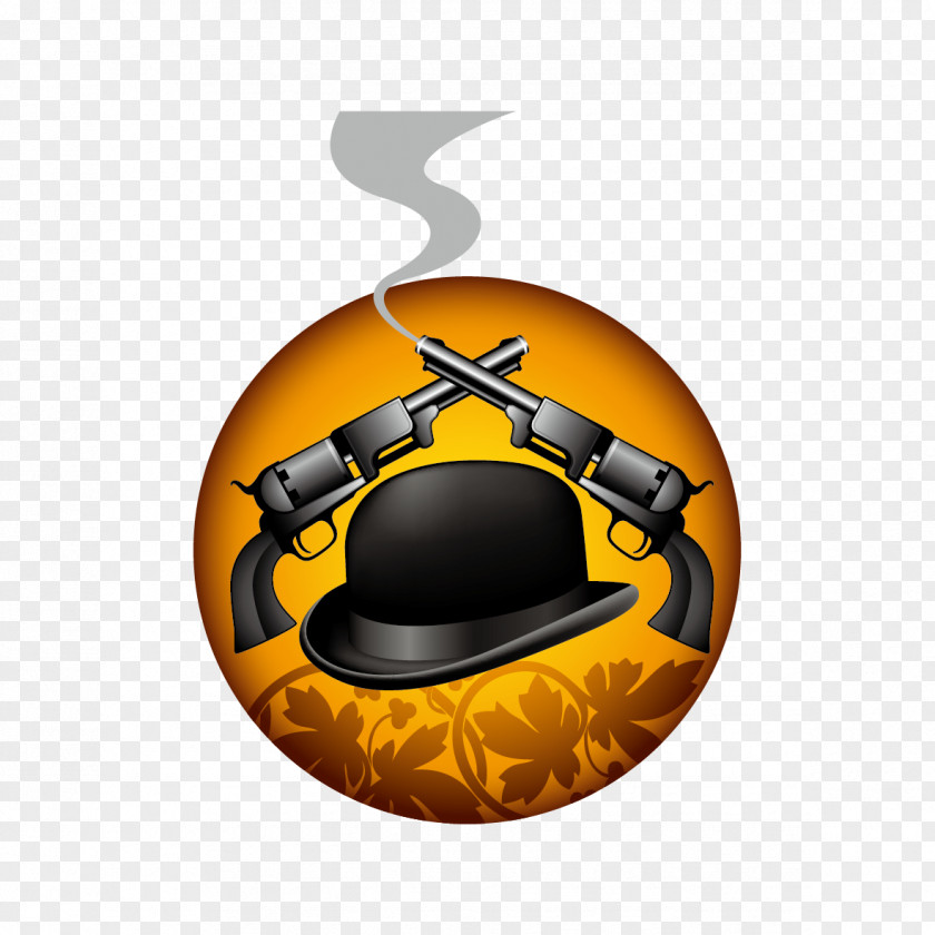 Hat And Gun Top PNG