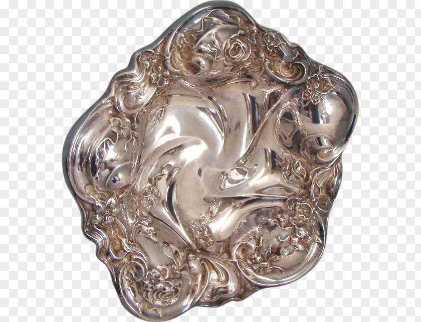 Silver Art Nouveau Sterling Souvenir Spoon PNG