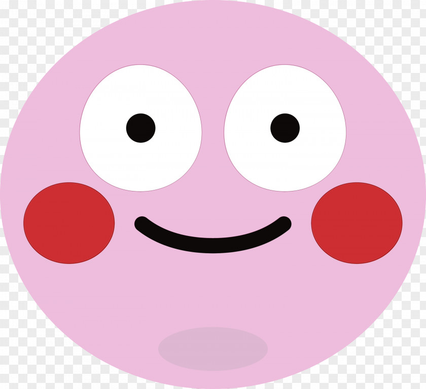 Smiley Pink M Snout Meter PNG