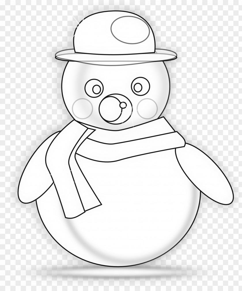 Snowman Drawing Line Art /m/02csf PNG