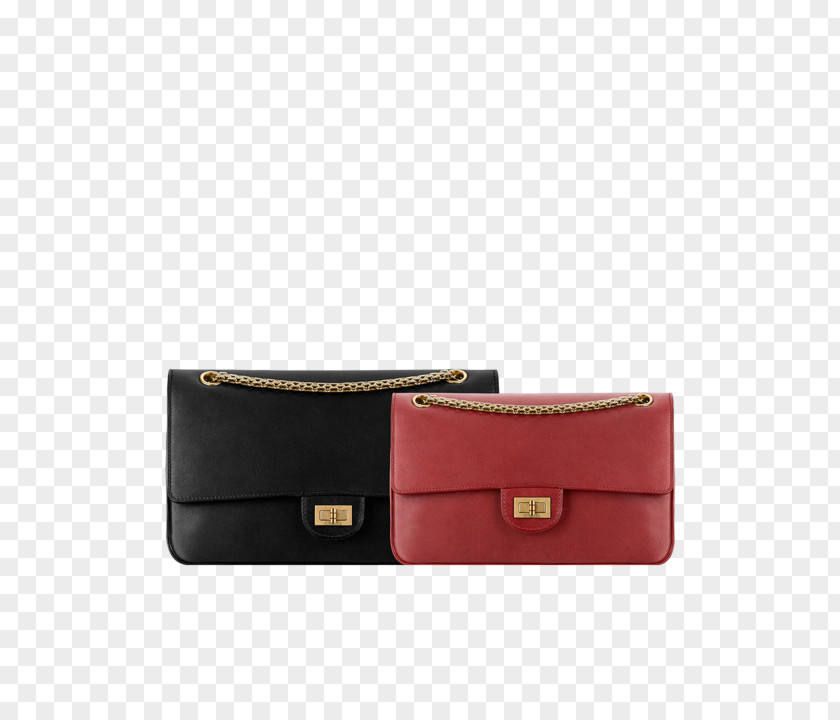 Black Bag Chanel 2.55 Leather Handbag PNG