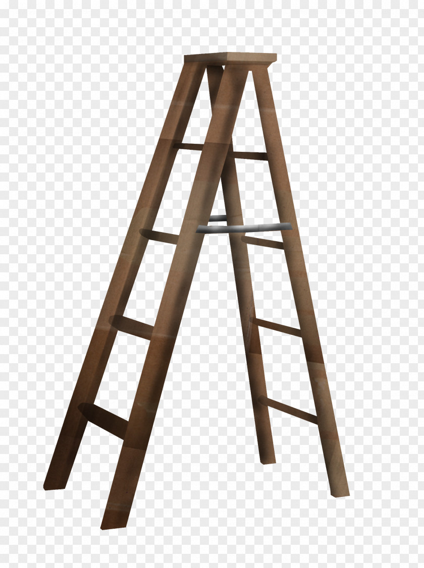 Brown Herringbone Ladder Stairs A-frame Clip Art PNG