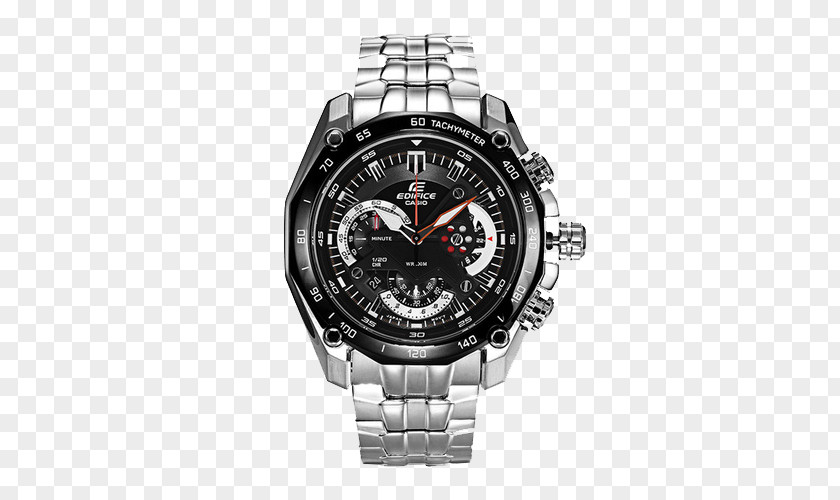 Casio EF Metal Series Male Watch Quartz Sport Utility EF-550D-1A Strap Clock Chronograph PNG
