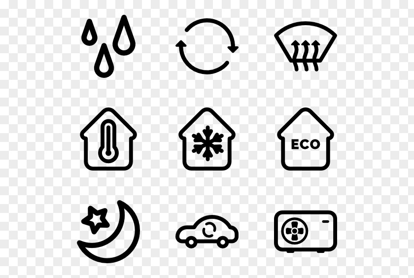 Hvac Symbol Central Heating Air Conditioning PNG