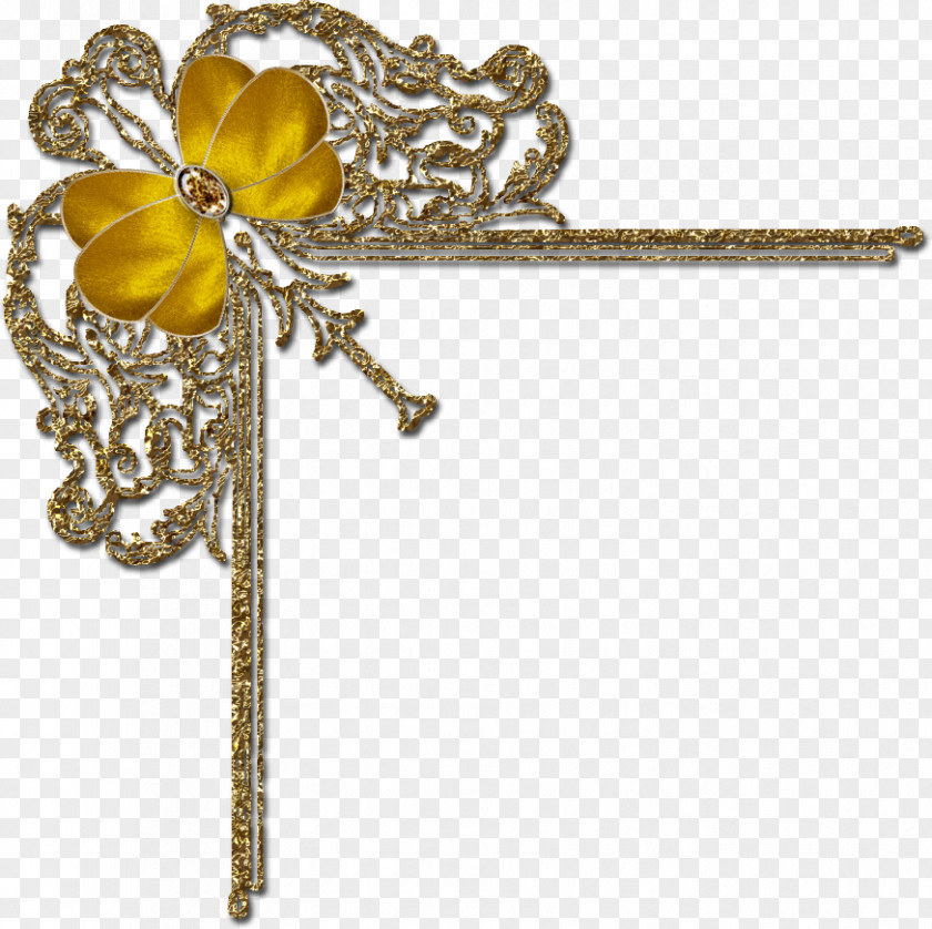 Gold Decorative Clip Art Image Silver PNG