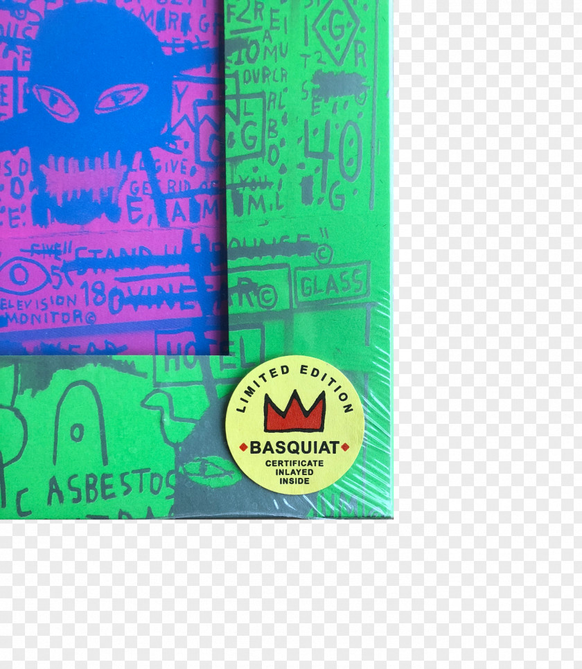Jean Michel Basquiat Green Brand Font PNG