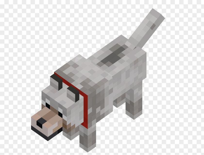 Minecraft Dog Gray Wolf Cat Tame Animal Mob PNG