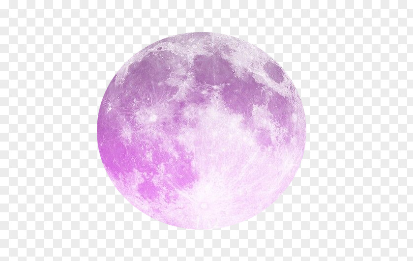 Purple Moon Palace Earth Supermoon Full Lunar Phase PNG
