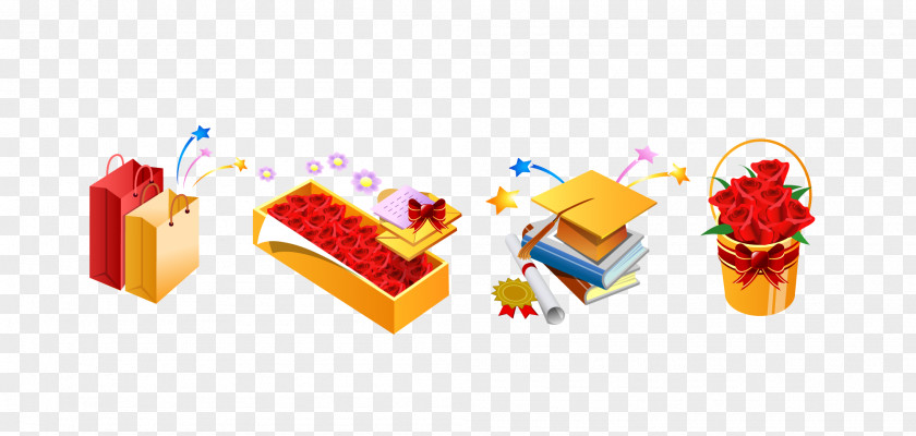 Vector Books Gift PNG