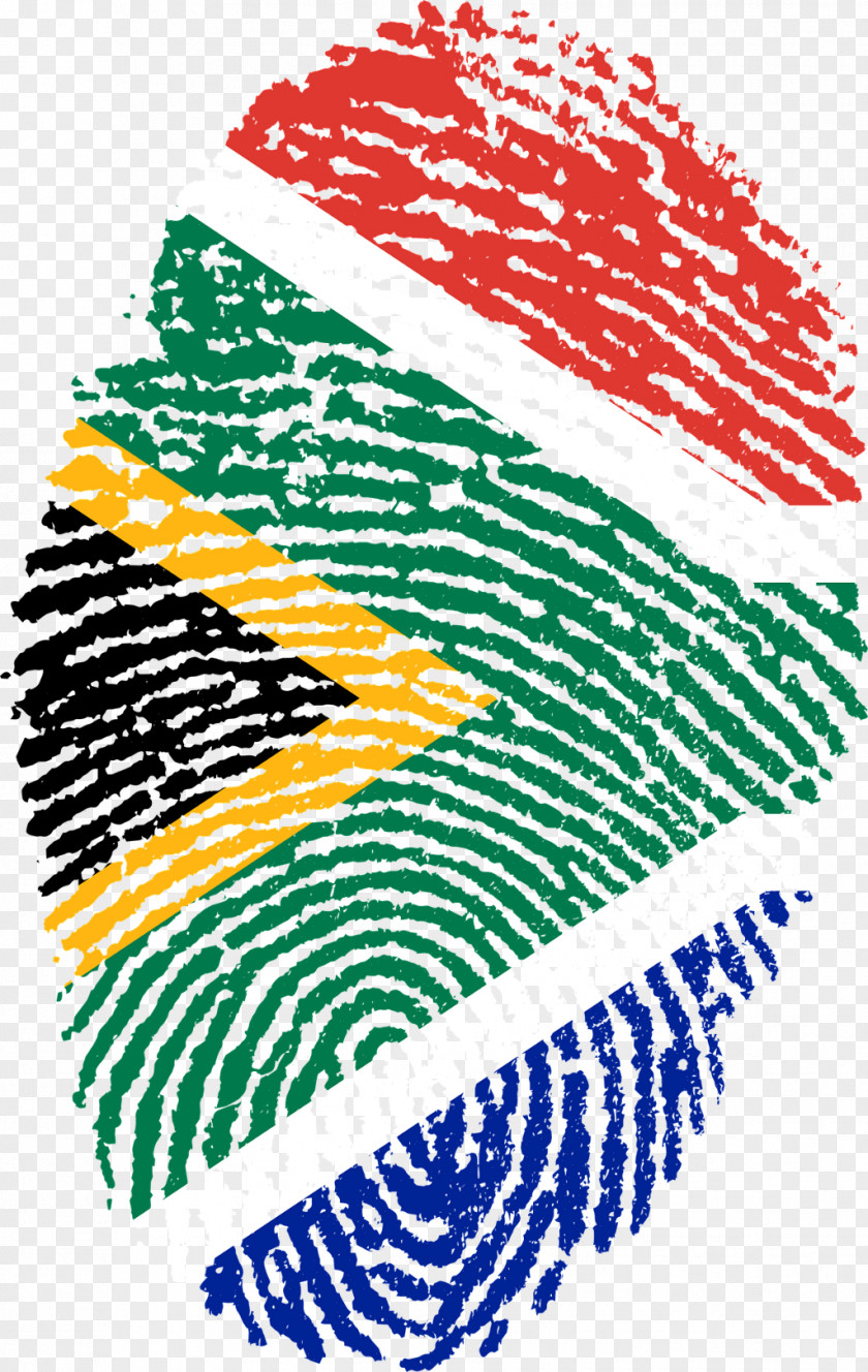 Africa Flag Of South Fingerprint PNG