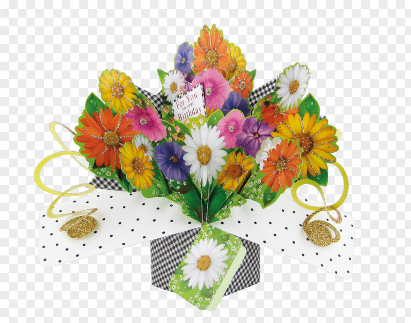 Gift Greeting & Note Cards Birthday Flower 3D Pop Up Card PNG