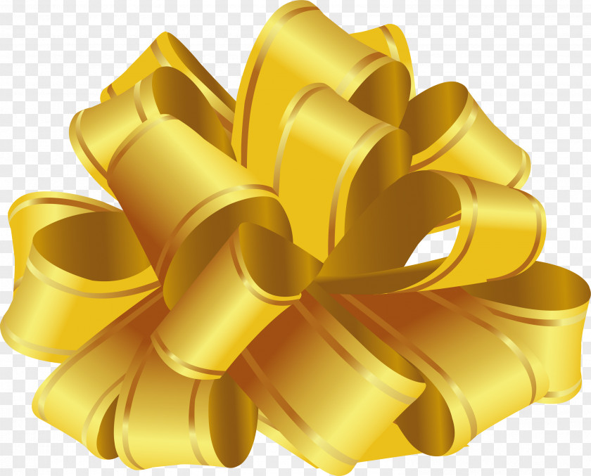 Golden Butterfly Knot PNG